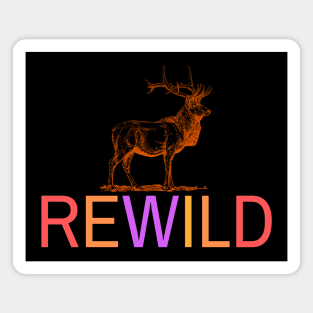 Rewild - Tee Shirt Vivid Colors! Magnet